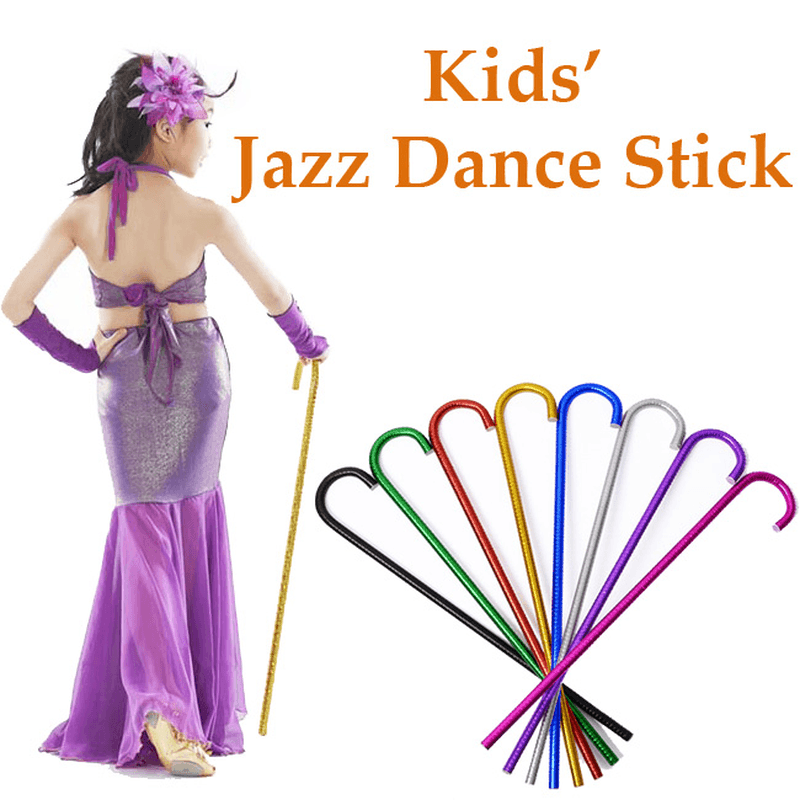 65Cm Children Kids Jazz Dance Stick Rob Crutch Belly Dance Stage Performance Supplies - Trendha