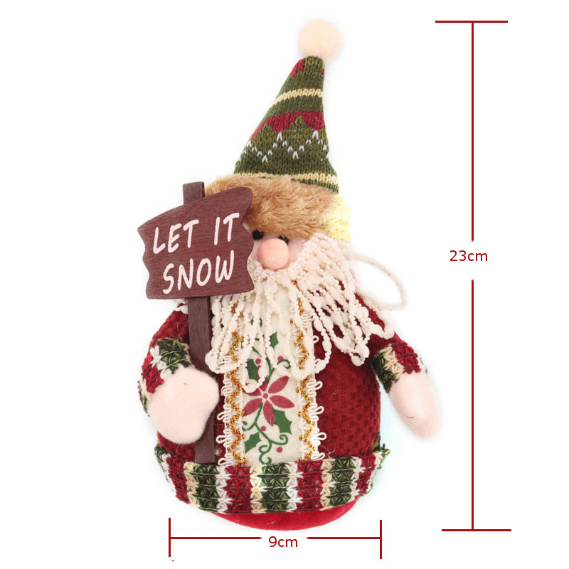 Christmas Supplies Snowman Decoration Cloth Old Man Dear Toy Doll - Trendha