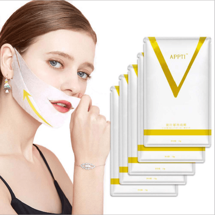 V-Shaped Face Mask Firming Face-Lifting Ear Mask Moisturizing Anti-Wrinkle Mask - Trendha