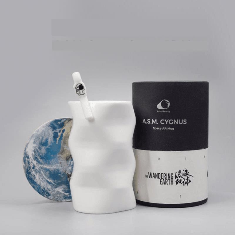 Mug Earth Spaceship AR Space Capsule Panorama Image Wandering Earth Birthday Gift Creative Coffee Cup - Trendha