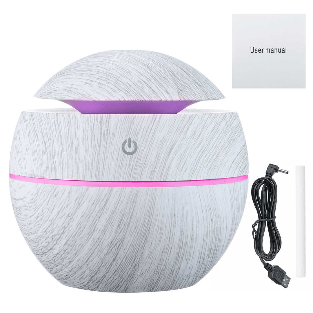 300Ml Ultrasonic Air Humidifier Aroma Essential Oil Diffuser Mist Maker with 7 Color LED Lights - Trendha
