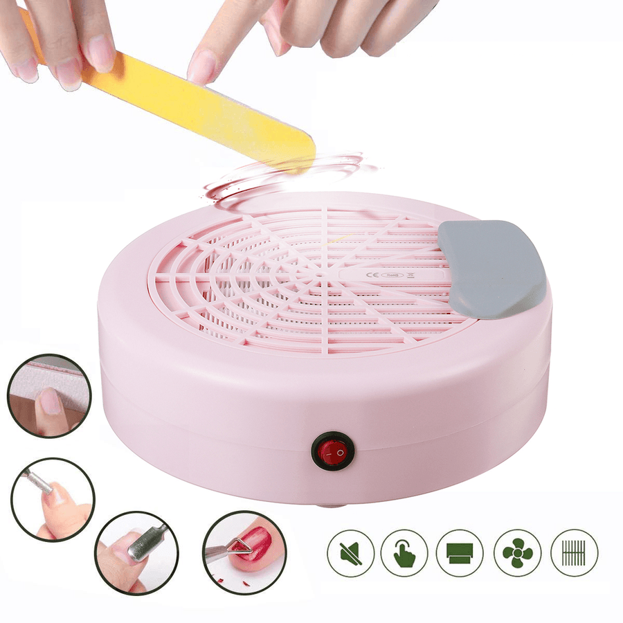 40W Strong Power Mute Nail Suction Dust Collector with Filter Nail Vacuum Cleaner Nail Fan Nail Art Equipment - Trendha