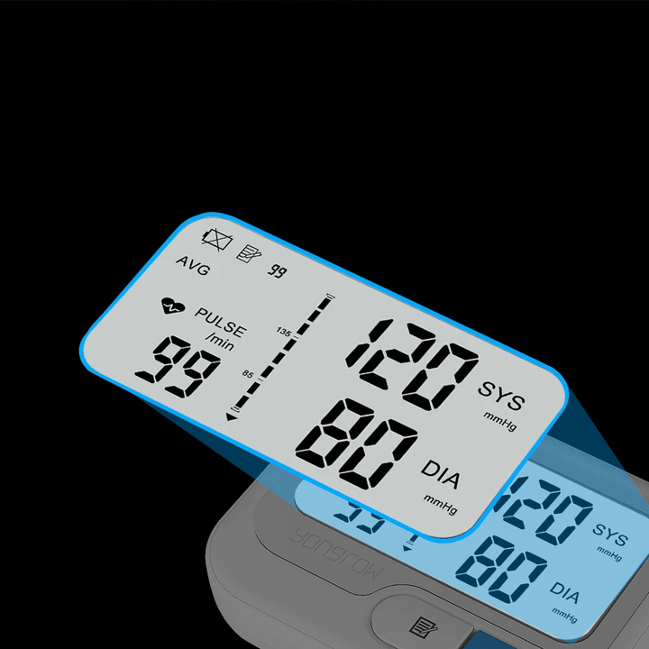 Automatic Digital Wrist Blood Pressure Monitor Sphygmomanometer Tonometer Tensiometer Heart Rate Pulse Meter BP Monitor - Trendha