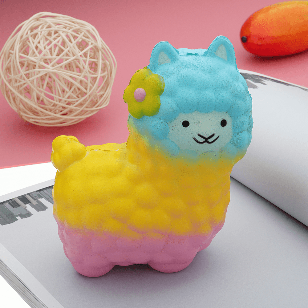 Colorful Alpacas Squishy 18*14CM Slow Rising Collection Gift Soft Toy - Trendha