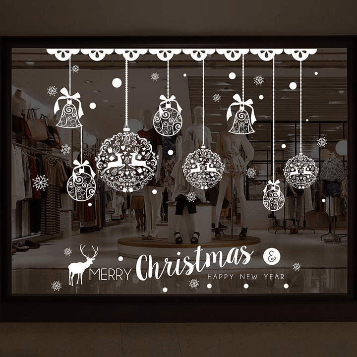 Miico XH7243 Christmas Sticker Home Decoration Sticker Window and Wall Sticker Shop Decorative Stickers - Trendha