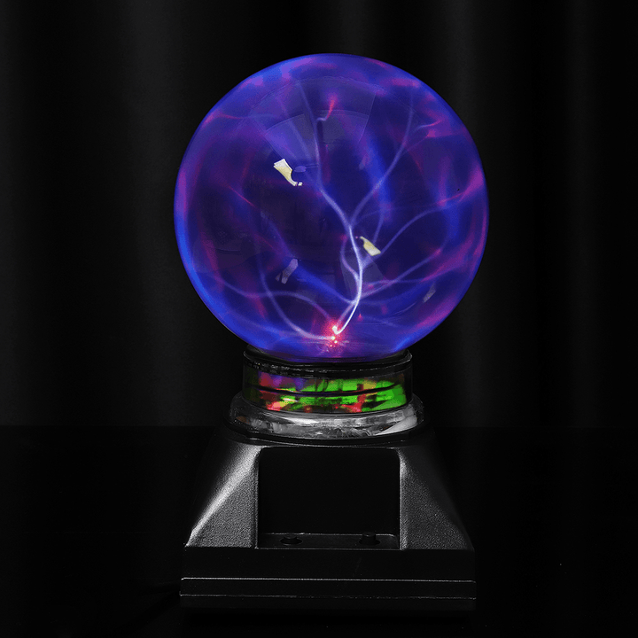5 Inch Music Plasma Ball Sphere Light Crystal Light Magic Desk Lamp Novelty Bule Light Home Decor - Trendha