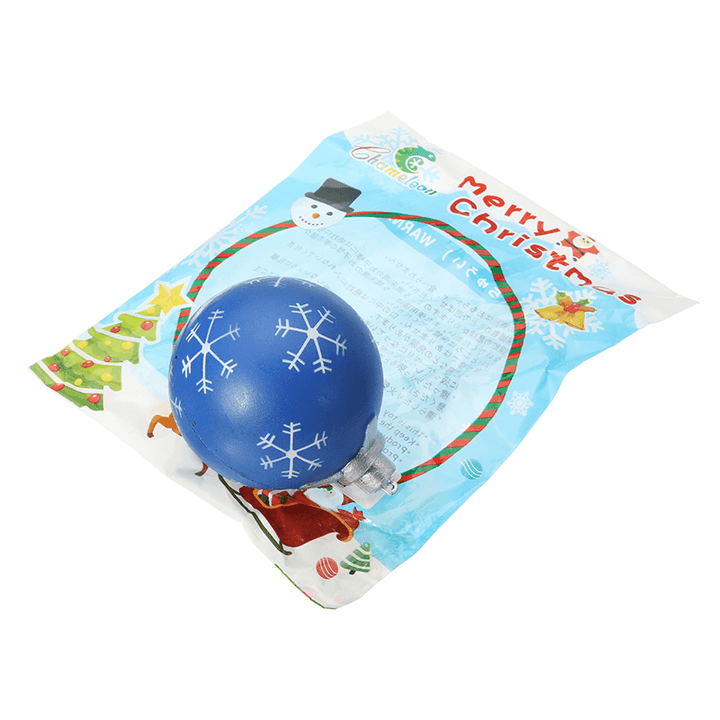 PU Cartoon Christmas Balls Squishy Toys 9.5Cm Slow Rising with Packaging Collection Gift Soft Toy - Trendha