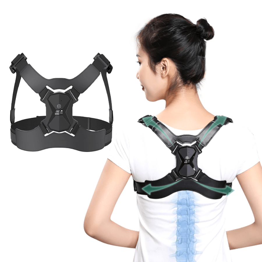 Smart Back Posture Corrector Intelligent Induction Body Posture Correct Belt Back Support Waist Straps Posture Correction Belt - Trendha