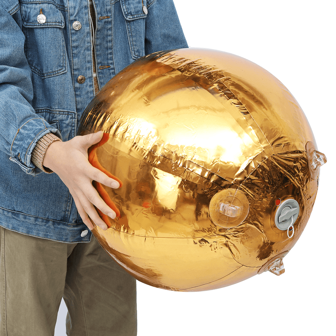 Gold Silver Chrome PVC Inflatable Mirror Balls Events Fairs Clubs Rooms Balloon - Trendha