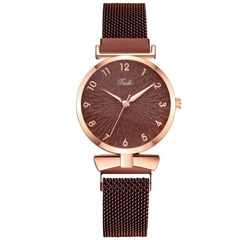 Deffrun A0503 Casual Elegant Design Women Wrist Watch Full Alloy Quartz Watch - Trendha