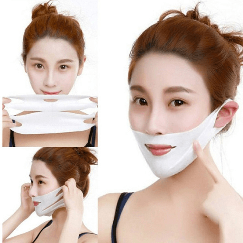 V-Shaped Face Mask Firming Face-Lifting Ear Mask Moisturizing Anti-Wrinkle Mask - Trendha