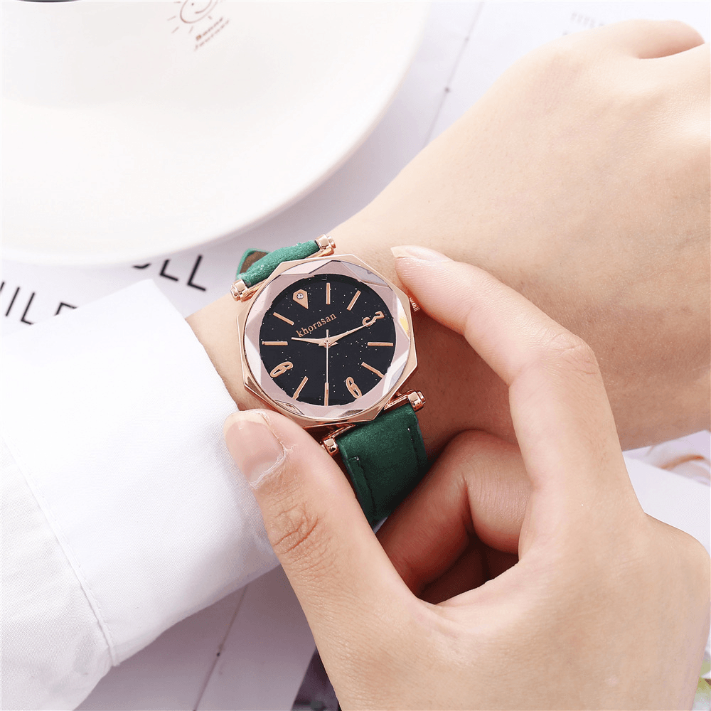 Deffrun Shining Dial Display Flower Ladies Watch Elegant Design Quartz Watches - Trendha