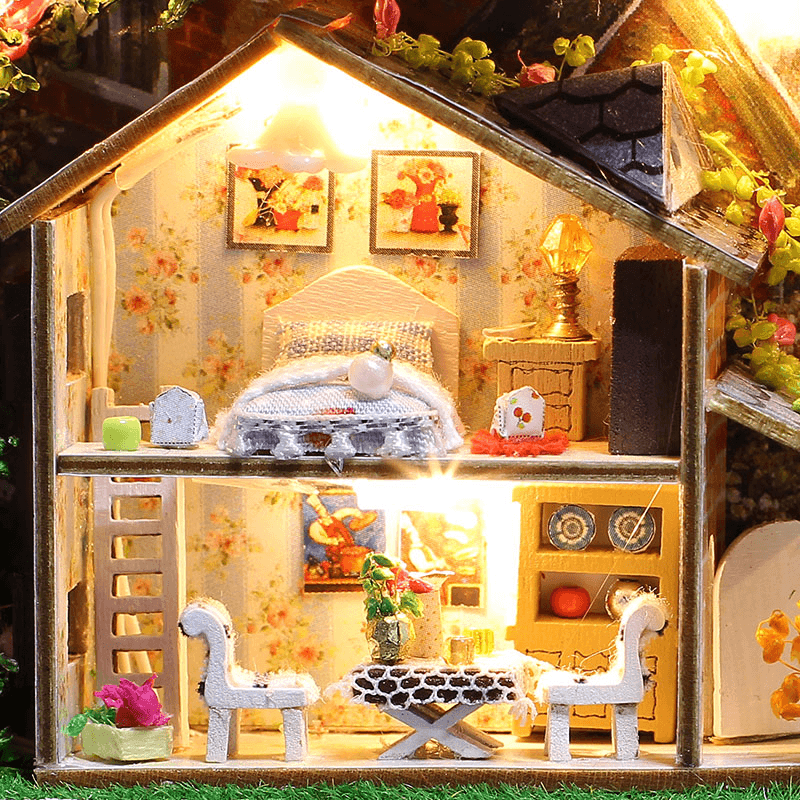 Iiecreate T-006 Happiness T-007 New Zealand Farm DIY Tin Box Secret Dollhouse Miniature Gift - Trendha