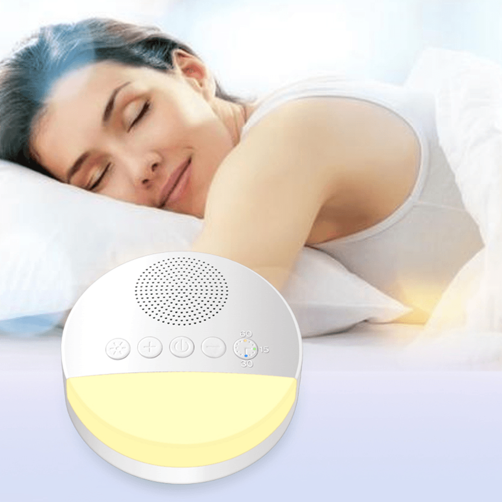 Baby Toy White Noise Machine with Night Light Timer Memory Function for Home Office Baby Travel Portable Sleep Meter Therapy - Trendha