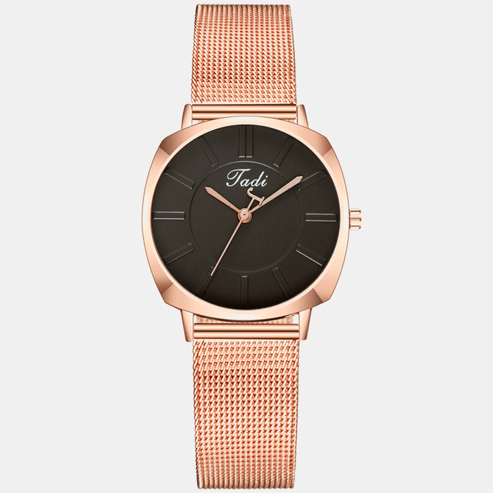 Simple Casual Elegant Women Wristwatch Full Alloy Waterproof Waterproof Quartz Watches - Trendha