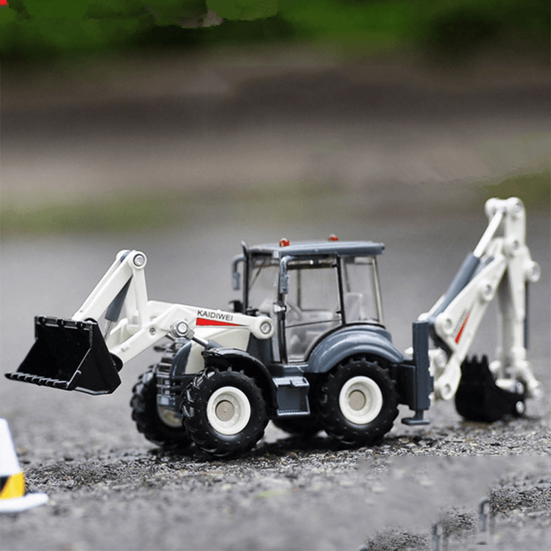 1:50 Alloy ABS Diecast Excavator 4 Wheel Loader Two Way Forklift Bulldozer Backhoe Loader Model Truck Toys Gifts Collection - Trendha