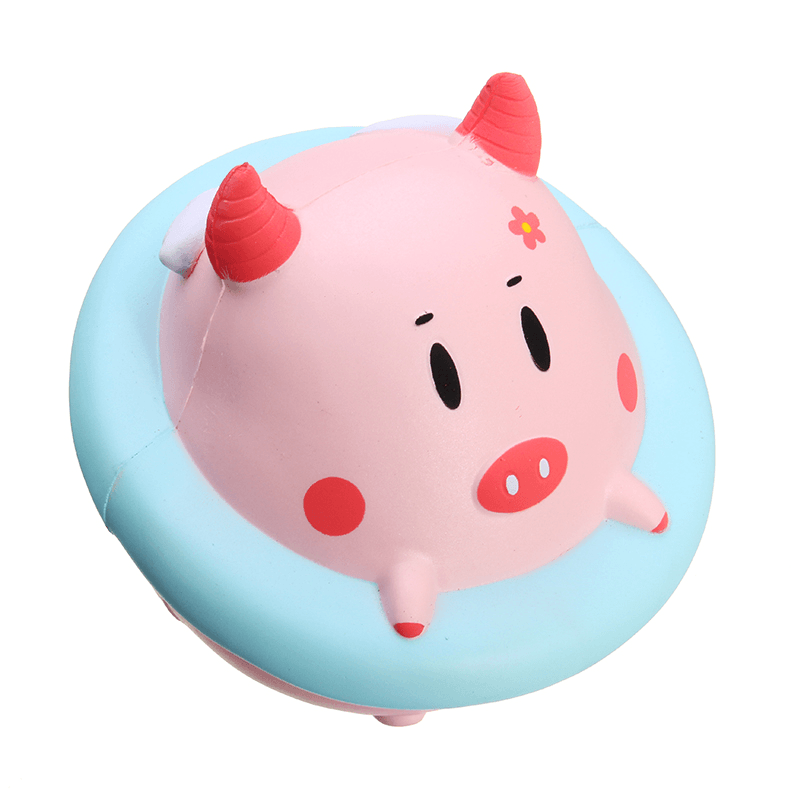 Yunxin Squishy Jumbo Piggy 16Cm Pig Wearing Lift Buoy Slow Rising Cute Collection Gift Decor Toy - Trendha