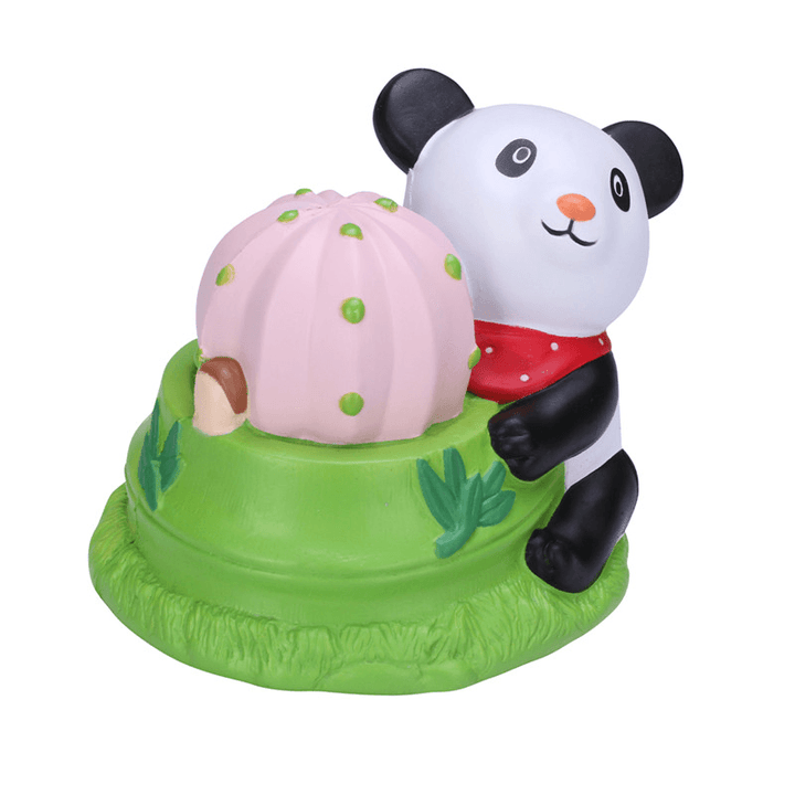 Vlampo Squishy Panda Potted 15CM Licensed Slow Rising with Packaging Collection Gift Soft Toy - Trendha