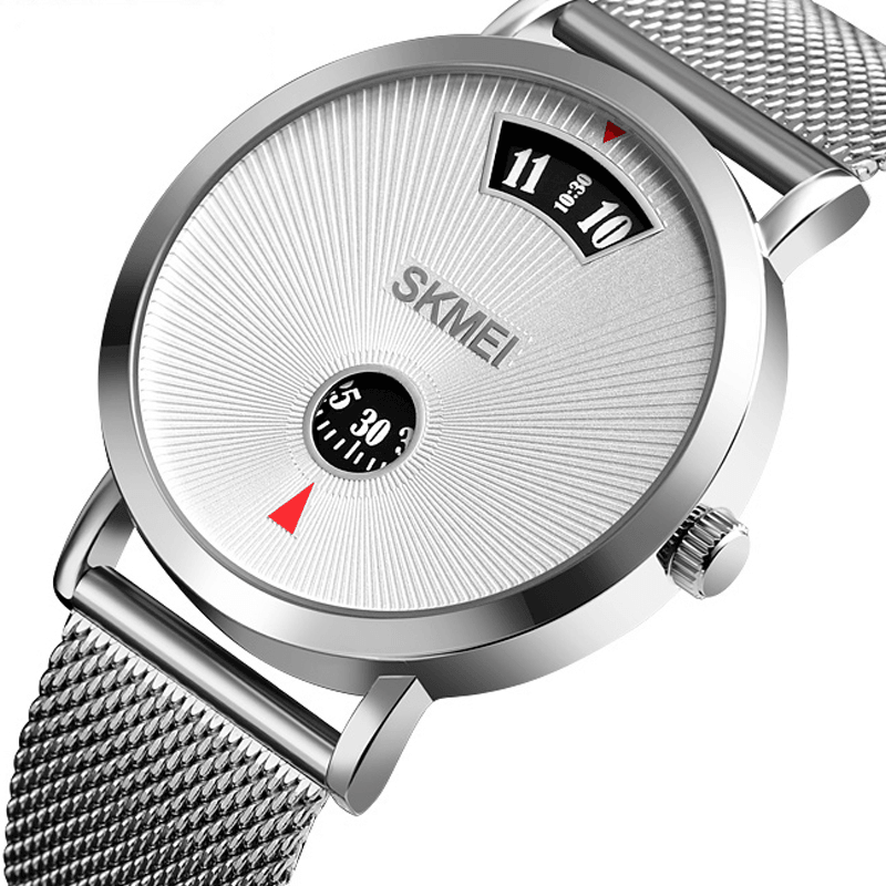 SKMEI 1489 Men's Watch - Creative Dial Design, Quartz Movement, 30M Water-Resistant, Business Style - Trendha