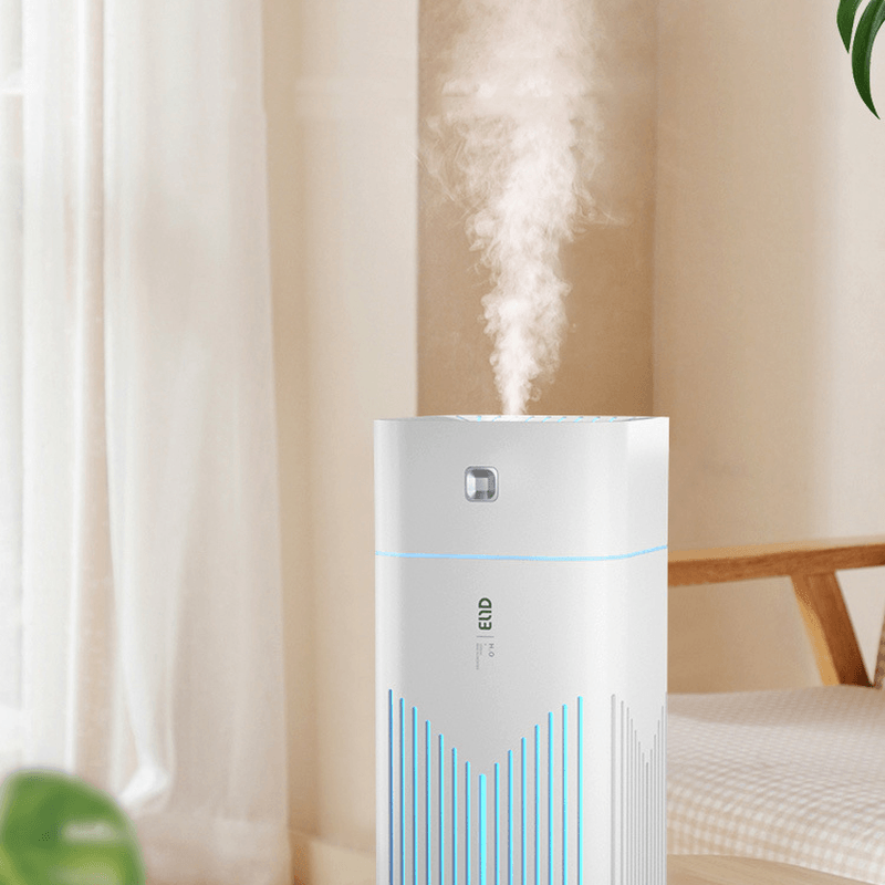 1.2L Colorful Lights Air Humidifier Silent Aromatherapy Humidifier 2 Gears Fog Mist Maker - Trendha