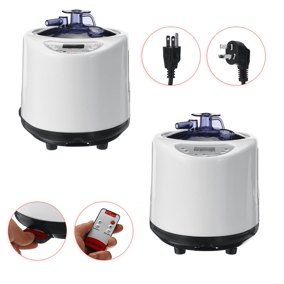 Portable Fumigator Sauna Steam 1000W 110/220V Bath Generator Machine Adjustable 9-Gear 2.6L - Trendha