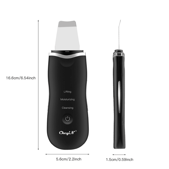 Ultrasonic Ion Deep Cleaning Skin Scrubber Peeling Shovel Facial Pore Cleaner Blackhead Remover Face Lifting USB Rechargeable Beauty Machine - Trendha