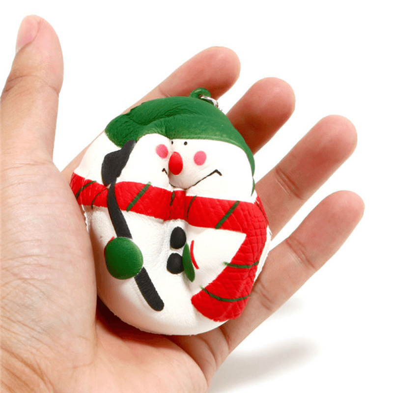 Squishyfun Squishy Snowman Christmas Santa Claus 7Cm Slow Rising with Packaging Collection Gift - Trendha