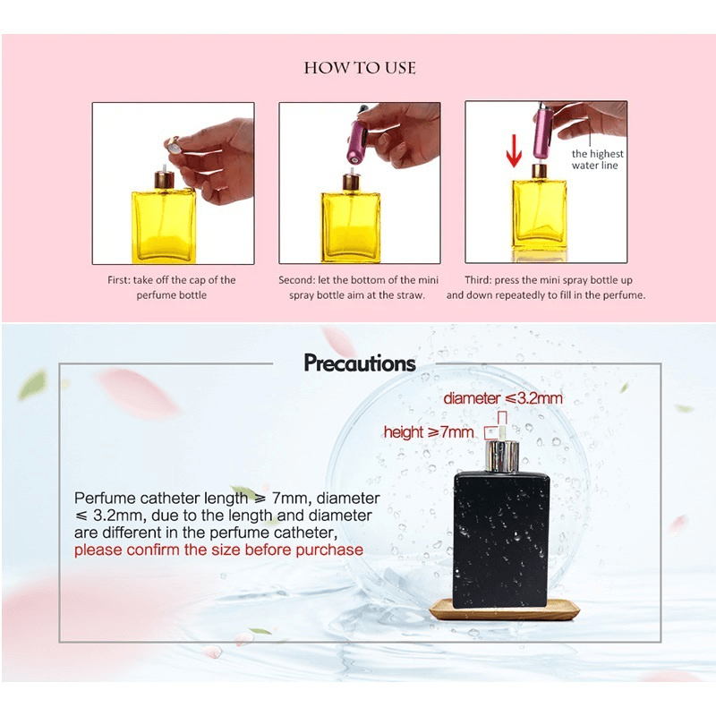 Portable 5 Ml/8 Ml Travel Mini Container Aluminum Refillable Bottles Perfume Spray Empty Cosmetic Containers Perfume Bottle - Trendha