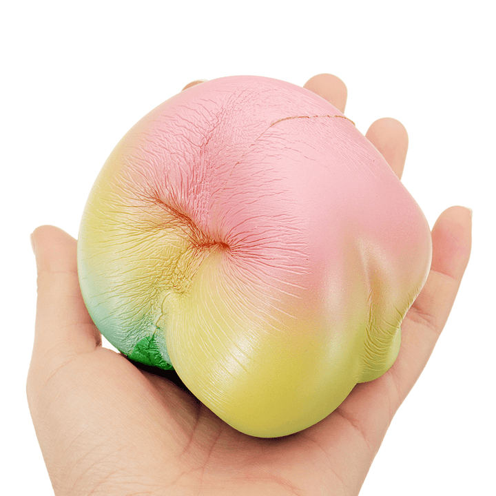 IKUURANI Rainbow Peach Squishy 10.5*9CM Licensed Slow Rising with Packaging Collection Gift Soft Toy - Trendha