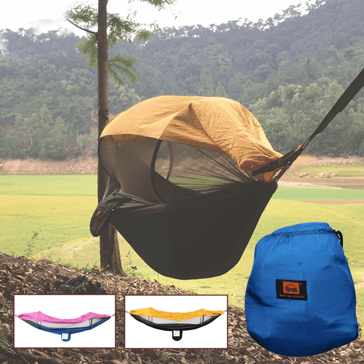 Travel Portable Tent Camping Hammock Sunscreen Hanging Bed with Mosquito Net - Trendha