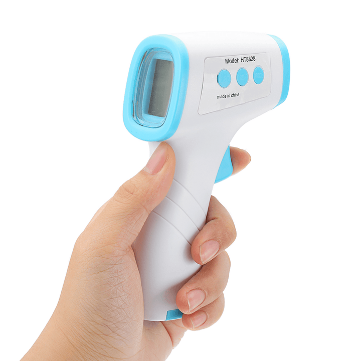 [Ready] HT8828 Non Contact Display Digital Eletronic Thermometer ℃/℉Body Temperature Tester Infrared Forehead Temperature Measuring Device - Trendha