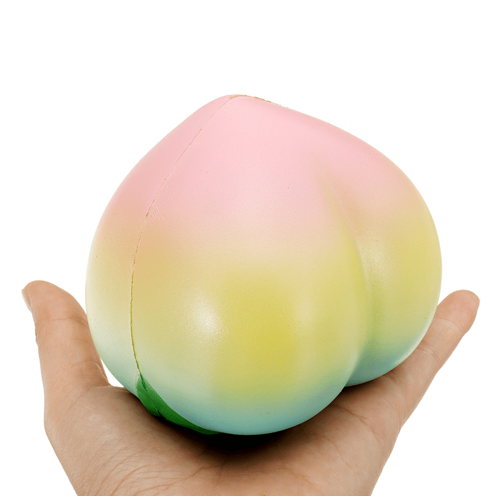 IKUURANI Rainbow Peach Squishy 10.5*9CM Licensed Slow Rising with Packaging Collection Gift Soft Toy - Trendha
