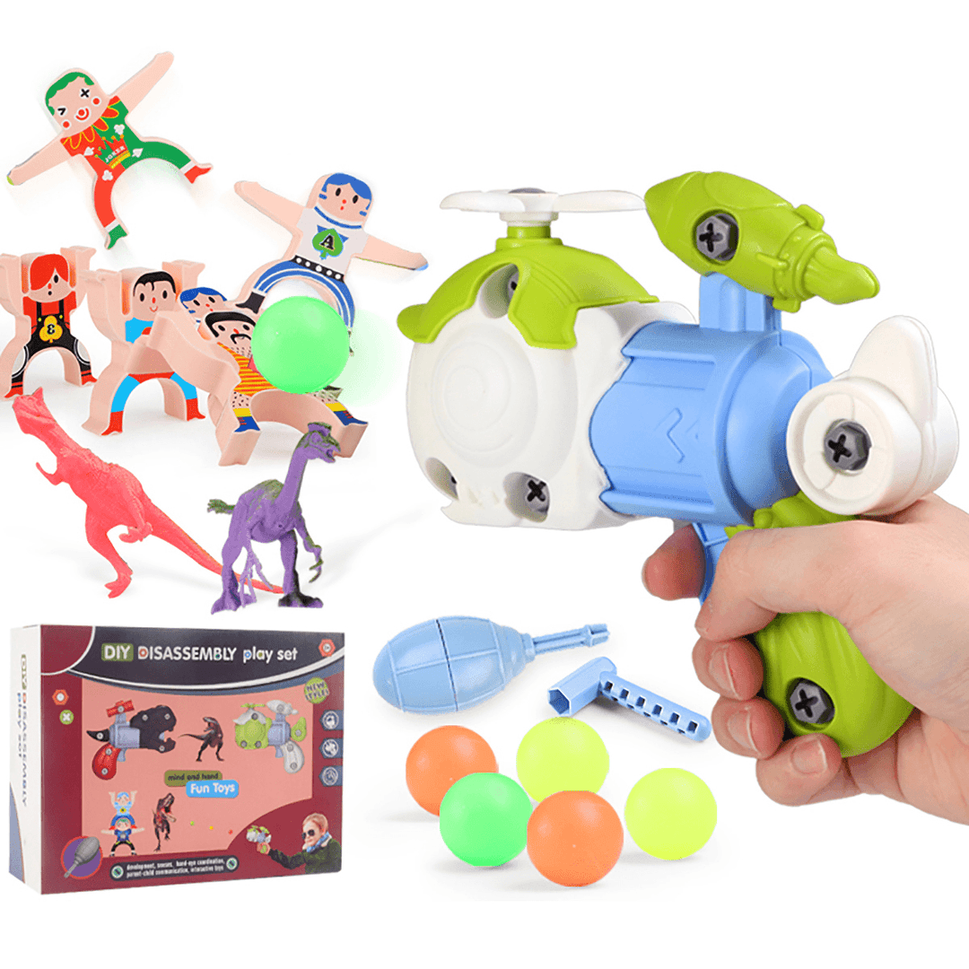 DIY Disassembly Dinosaur/Airplane Guns Play Set Model Blocks Assemble Educational Toy for Kids Gift - Trendha