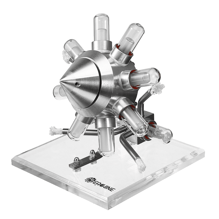 Eachine ET3 STEM Hot Air Four Cylinder Stirling Engine External Combustion Engine Model - Trendha
