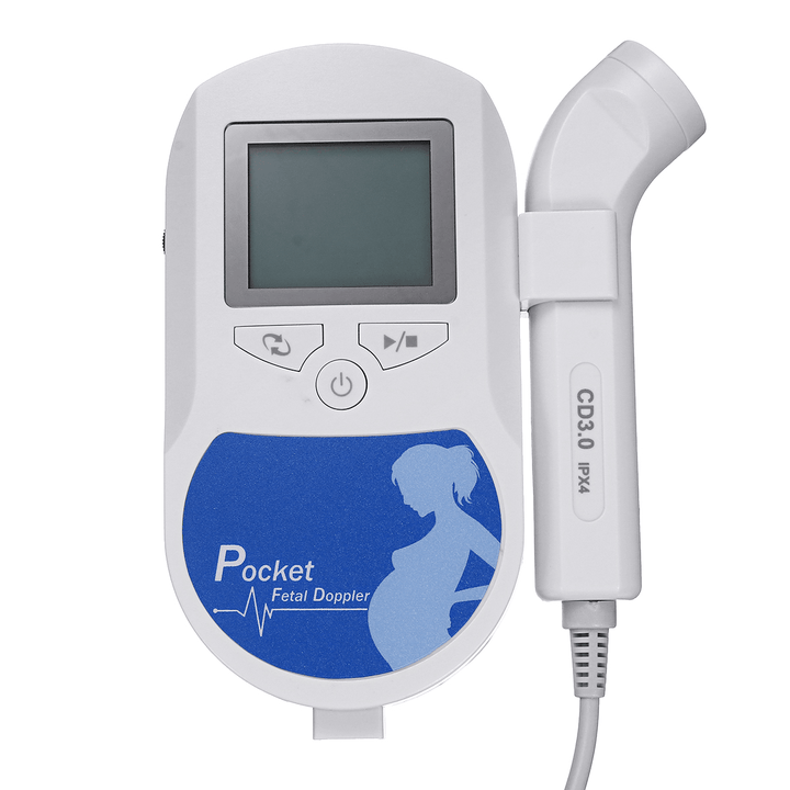 LCD Display Fetal Doppler Detector Baby Heartbeat Monitor Health Prenatal Probe - Trendha