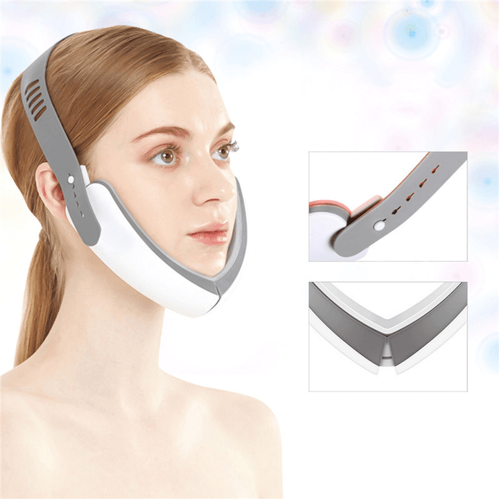 LED Photon Light Therapy V Face Massager Facial Lifting Slimming Double Chin Reducer anti Aging Wrinkles Skin Care Beauty - Trendha
