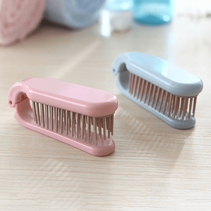 Folding Hairdressing Comb Anti-Static Travel Hair Comb Portable Makeup Comb Massage Dense Tooth Comb - Trendha