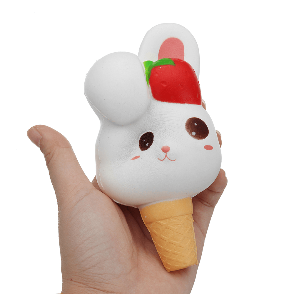 Gigglebread Rabbit Ice Cream Squishy 13.5*6.5*6CM Slow Rising with Packaging Collection Gift - Trendha