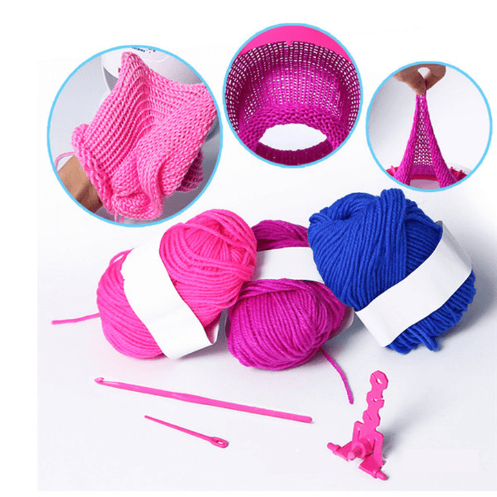 Jtstoys Knitting Machine 40 Needles Quick Knit Hat Scarf Big Size Weaving Sewing Kits DIY Craft Gift Toys - Trendha