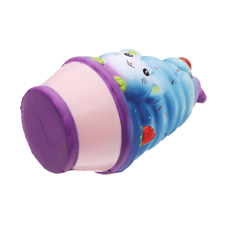 Leilei Cat Ice Cream Squishy 12CM Slow Rising with Packaging Collection Gift Soft Toy - Trendha