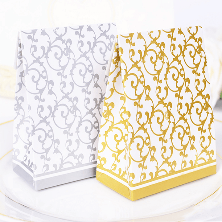 50Pcs Creative Wedding Candy Gift Box Wedding Party Chocolate Candy Gift Paper Boxes - Trendha