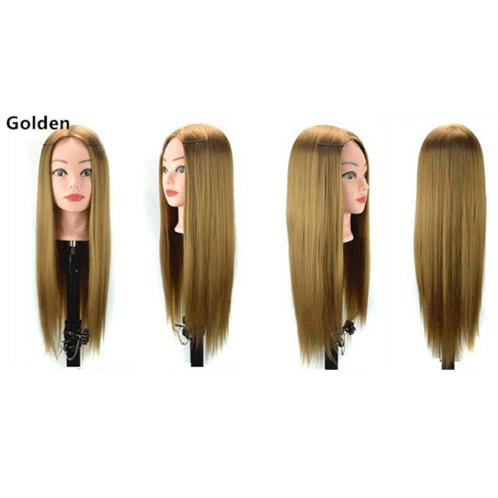 23'' Hairdressing Training Mannequin Practice Head Styling Salon + Free Clamp - Trendha