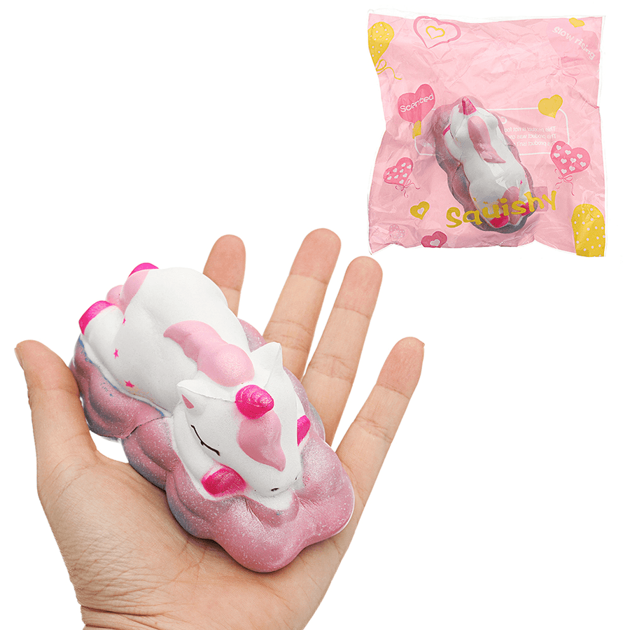 Sleepy Unicorn Squishy 6*6*11.5 CM Slow Rising Soft Collection Gift Decor Toy Original Packaging - Trendha