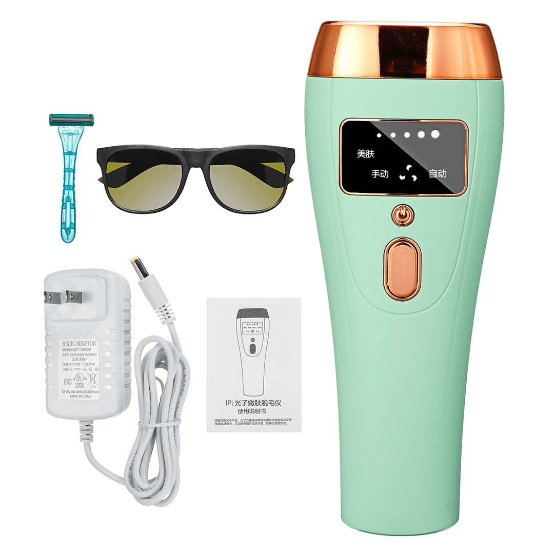 999,999 Flashes IPL LCD Permanent Hair Removal Device 5 Modes Laser Painless Epilator - Trendha