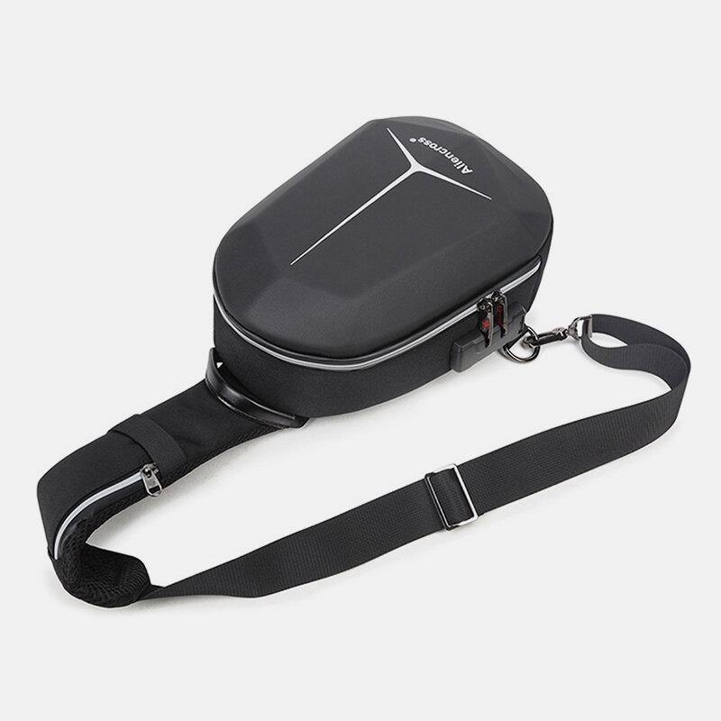Men Large Capacity USB Charging Multi-Layers Waterproof Crossbody Bag Chest Bag Sling Bag - Trendha