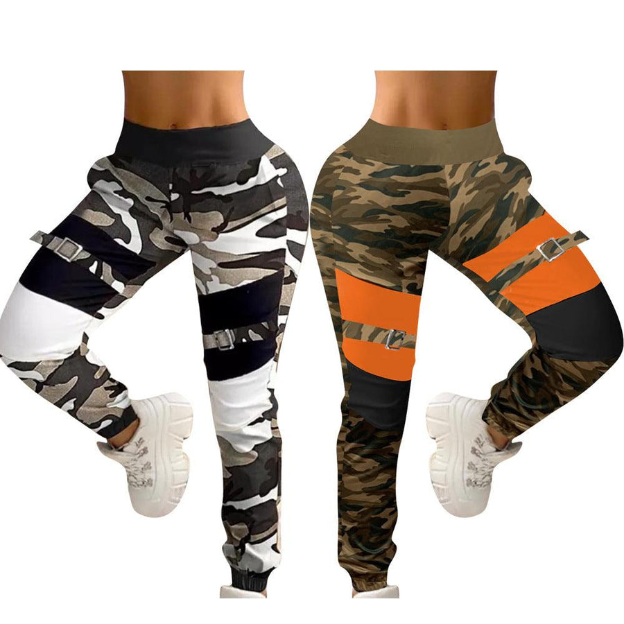 Fashionable camouflage printed casual pants - Trendha
