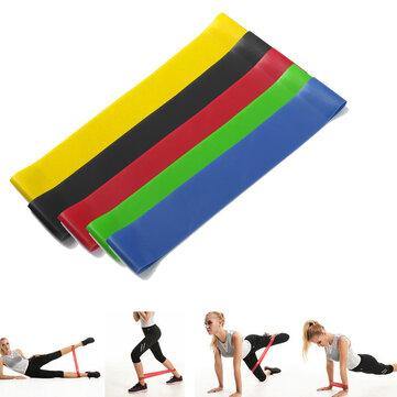 Latex Yoga Resistance Bands Strength Training Elastic Ring Fiteness Gym - Trendha