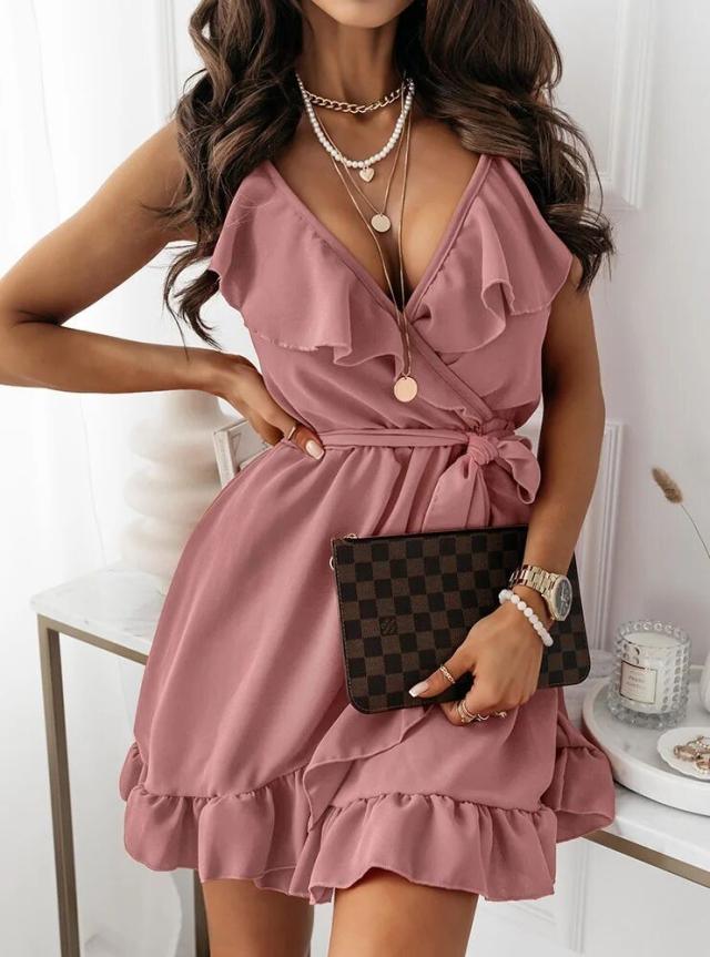 Sexy Fashion Suspender Dress - Trendha