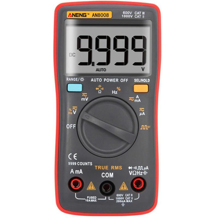 ANENG AN8008 True RMS Wave Output Digital Multimeter AC DC Current Volt Resistance Frequency Capacitance Test - Trendha