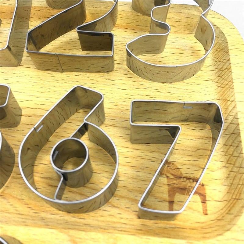 3D Number Shaped Cookie Molds 9 pcs/Set - Trendha